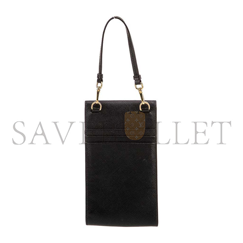 PRADA ENAMELED METAL TRIANGLE PHONE 1BP050 (18*10.5*3cm)